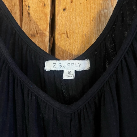 Z Supply Flared Gauze Jumpsuit in Black - Picture 8 of 9